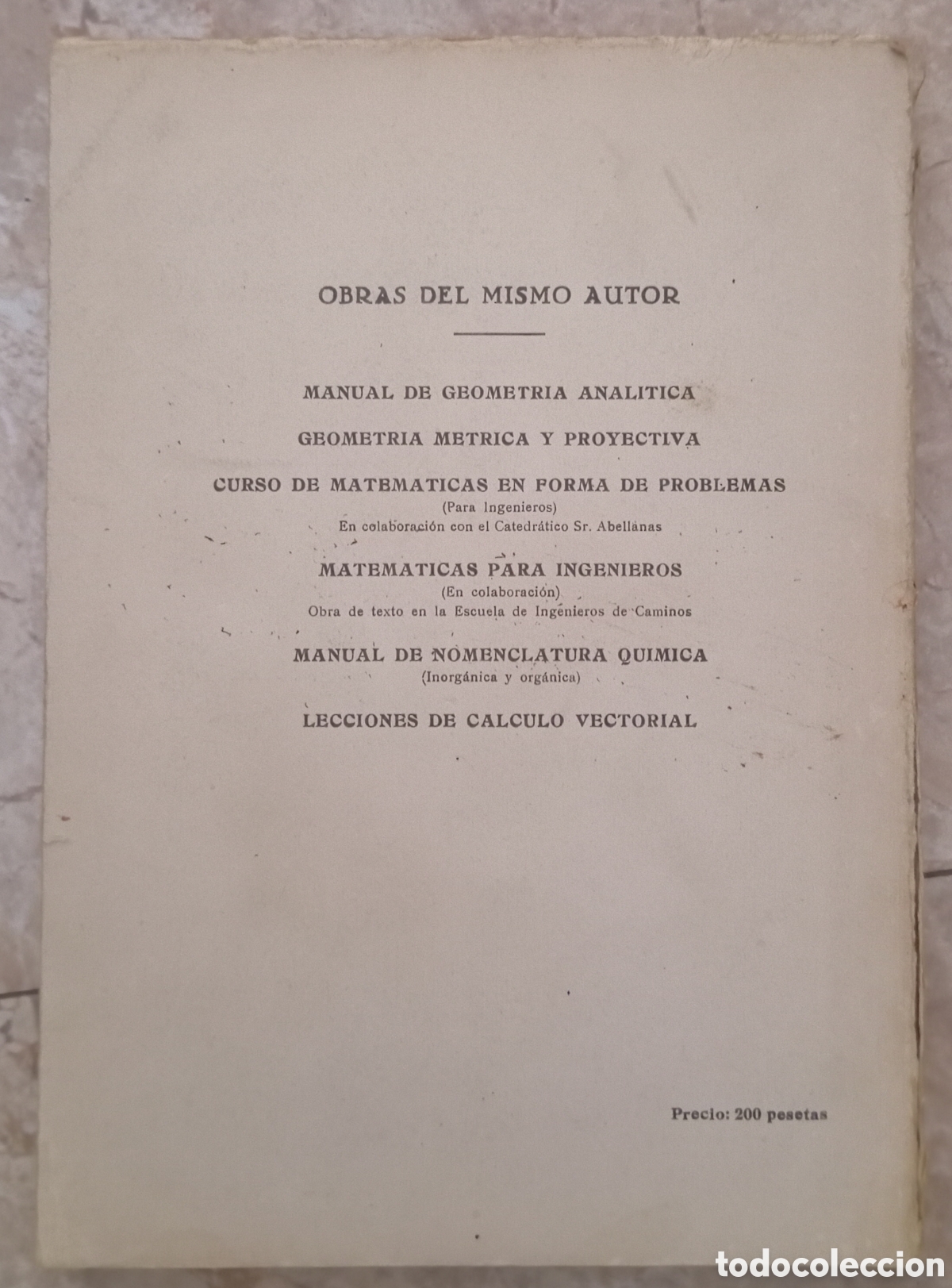 Libros de segunda mano de ciencias: TEMARIO DE CLASES PRACTICAS MATEMATICAS 1964 PEREZ BEATO - Foto 4