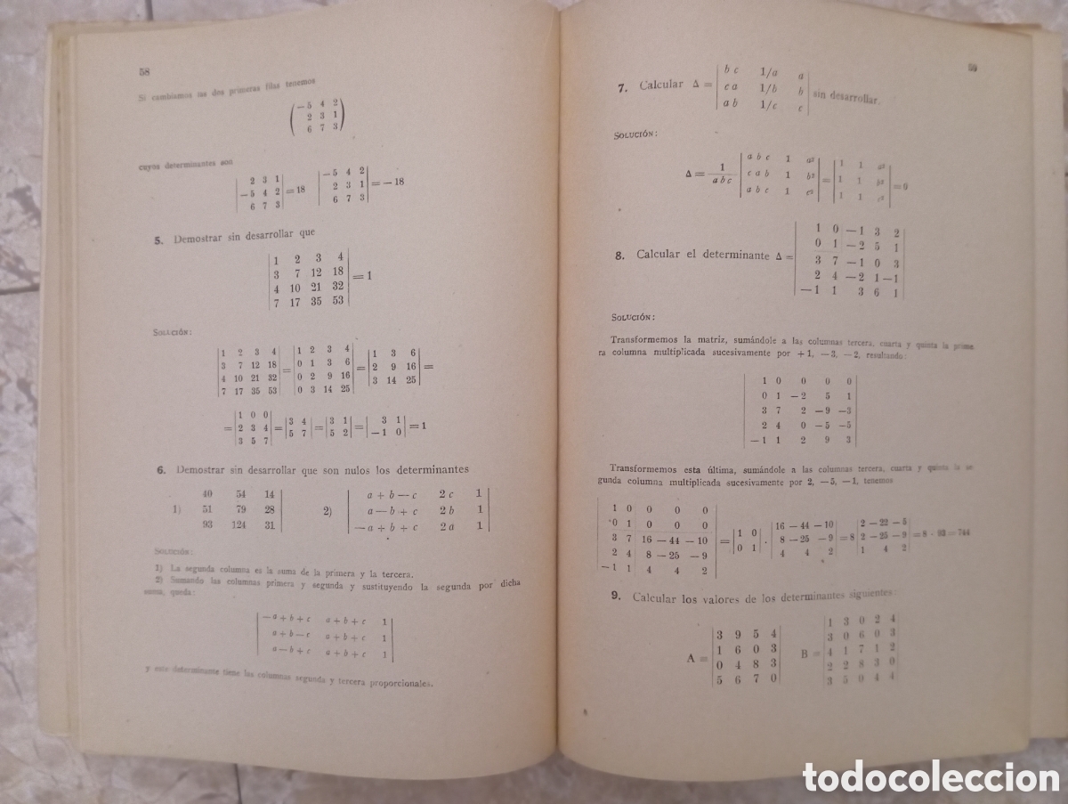 Libros de segunda mano de ciencias: TEMARIO DE CLASES PRACTICAS MATEMATICAS 1964 PEREZ BEATO - Foto 5