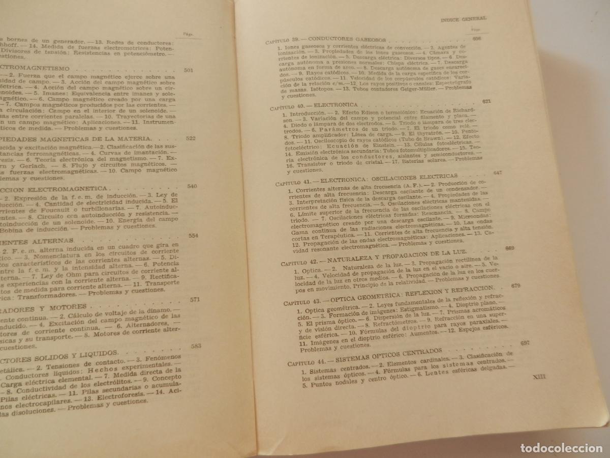Libros de segunda mano de ciencias: F&Iacute;SICA GENERAL - J CATAL&Aacute; - VALENCIA 1966- - Foto 7