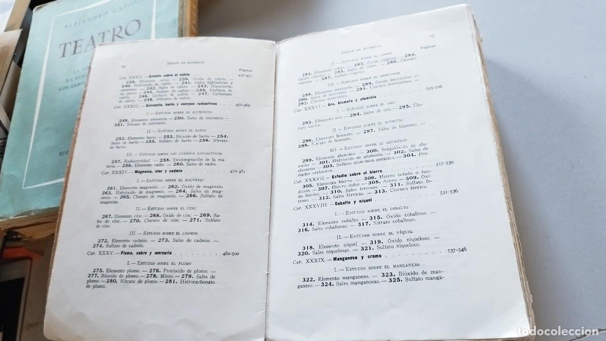 Libros de segunda mano de ciencias: CURSO GENERAL DE QUIMICA / IGNACIO PUIG / EVA 215 / MANUEL MARIN - Foto 14
