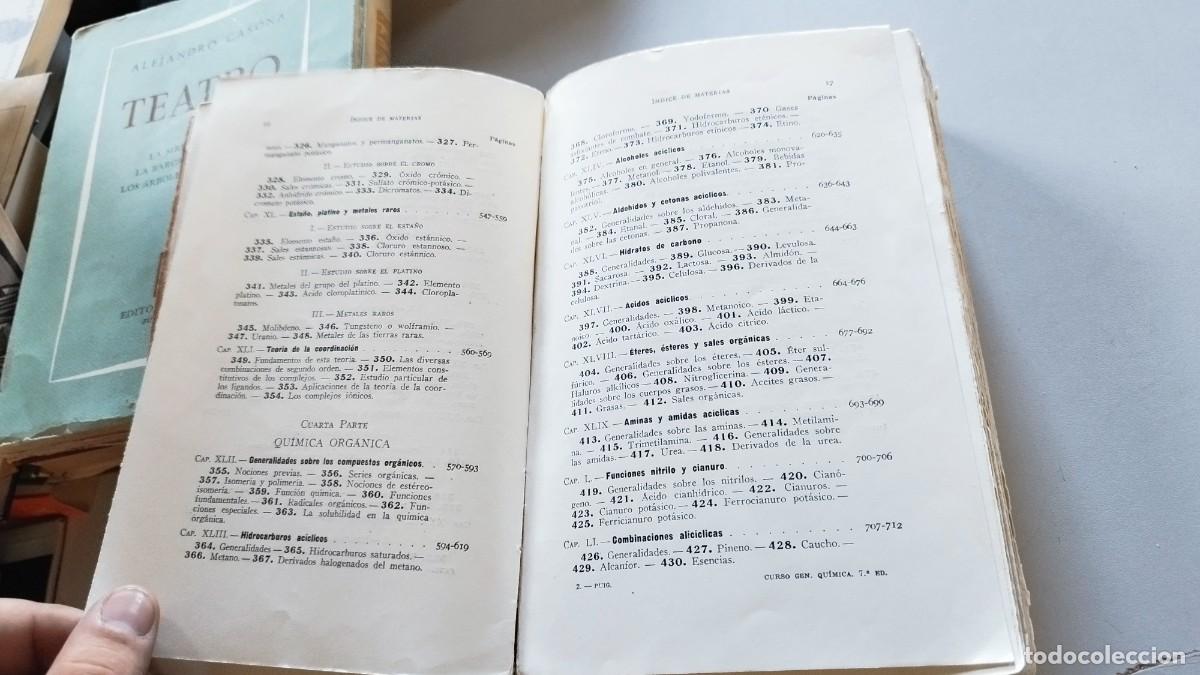 Libros de segunda mano de ciencias: CURSO GENERAL DE QUIMICA / IGNACIO PUIG / EVA 215 / MANUEL MARIN - Foto 15