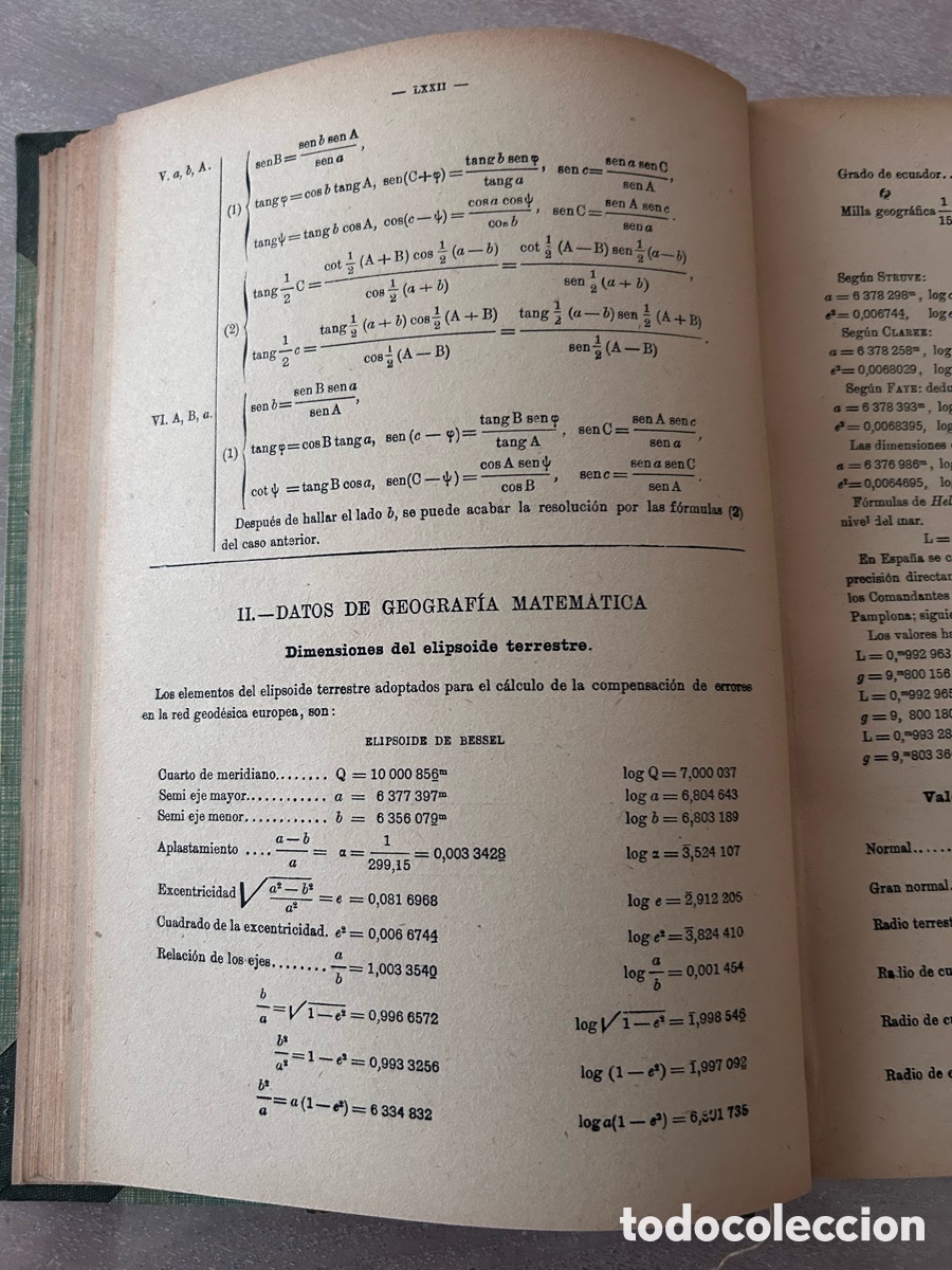Libros de segunda mano de ciencias: Tablas de Logaritmos Trigonom&eacute;tricas y de C&aacute;lculos de Interese - Foto 7