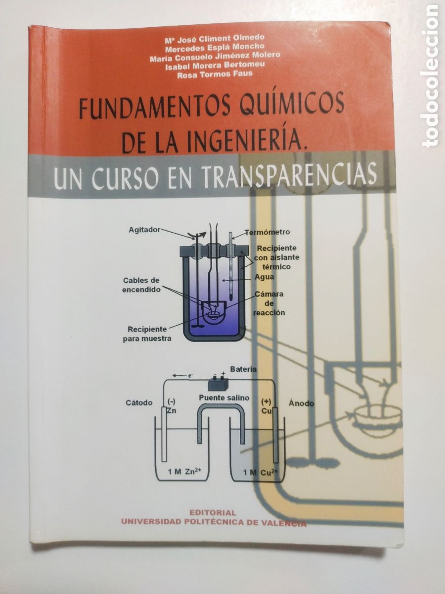 Libros de segunda mano de ciencias: Fundamentos qu&iacute;micos de la ingenier&iacute;a. Un curso en transparencias UPV Ingenier&iacute;a Industrial