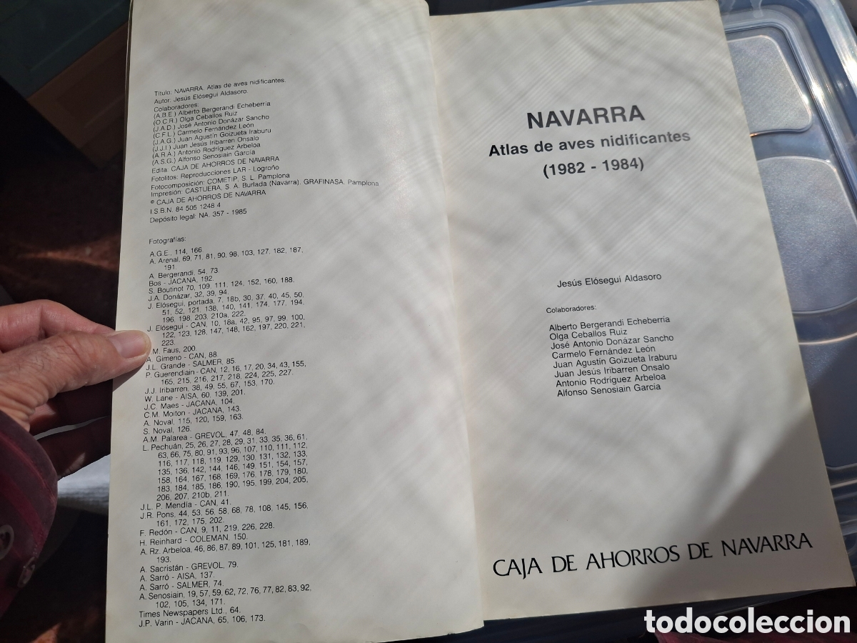 Libros de segunda mano: ATLAS DE LAS AVES NIDIFICANTES DE NAVARRA - Foto 2