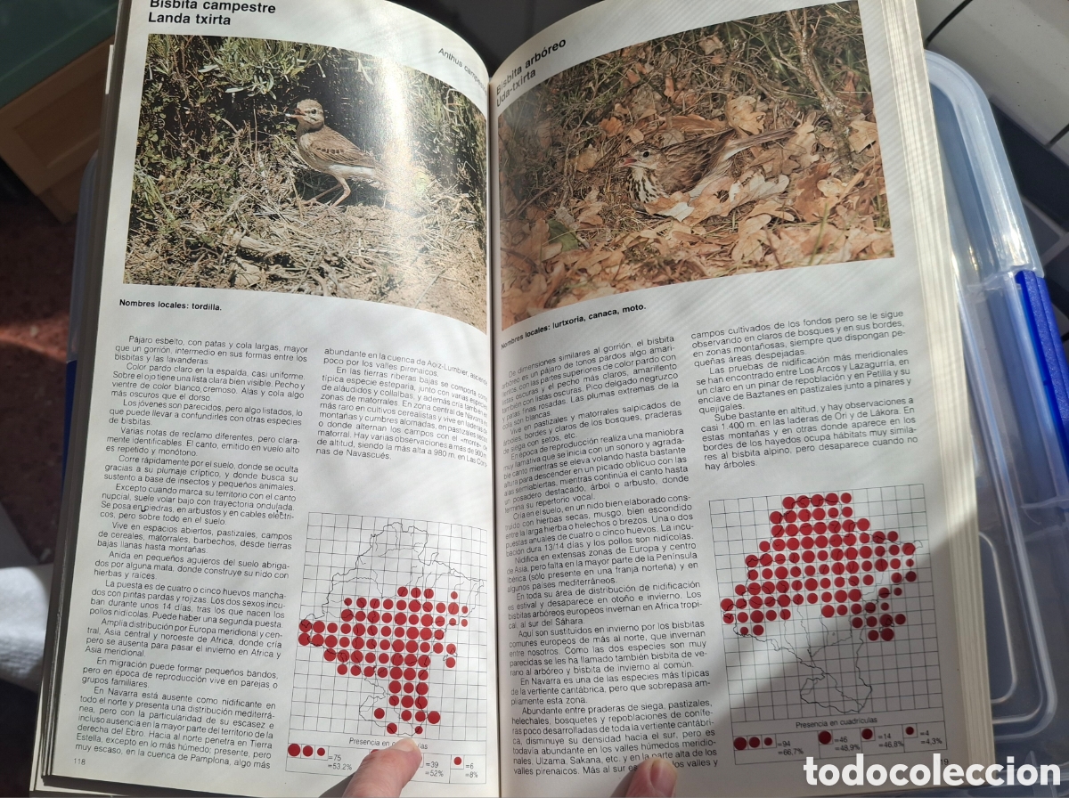 Libros de segunda mano: ATLAS DE LAS AVES NIDIFICANTES DE NAVARRA - Foto 5