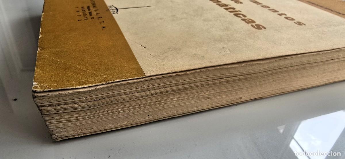 Libros de segunda mano de ciencias: COMPLEMENTOS DE MATEM&Aacute;TICAS (A. de Castro BRZEZICKI, 1972). - Foto 3