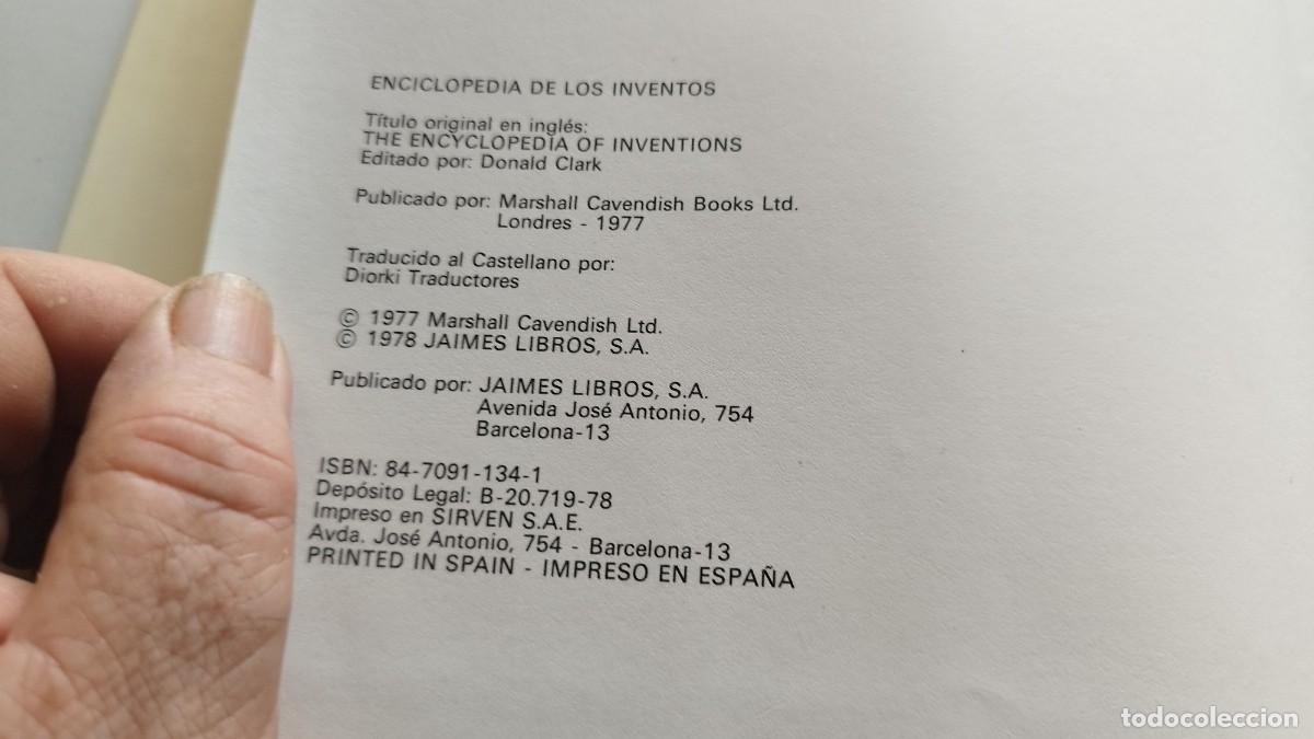 Libros de segunda mano de ciencias: ENCICLOPEDIA DE LOS INVENTOS / / GV 25 / VIDORAMA - Foto 6