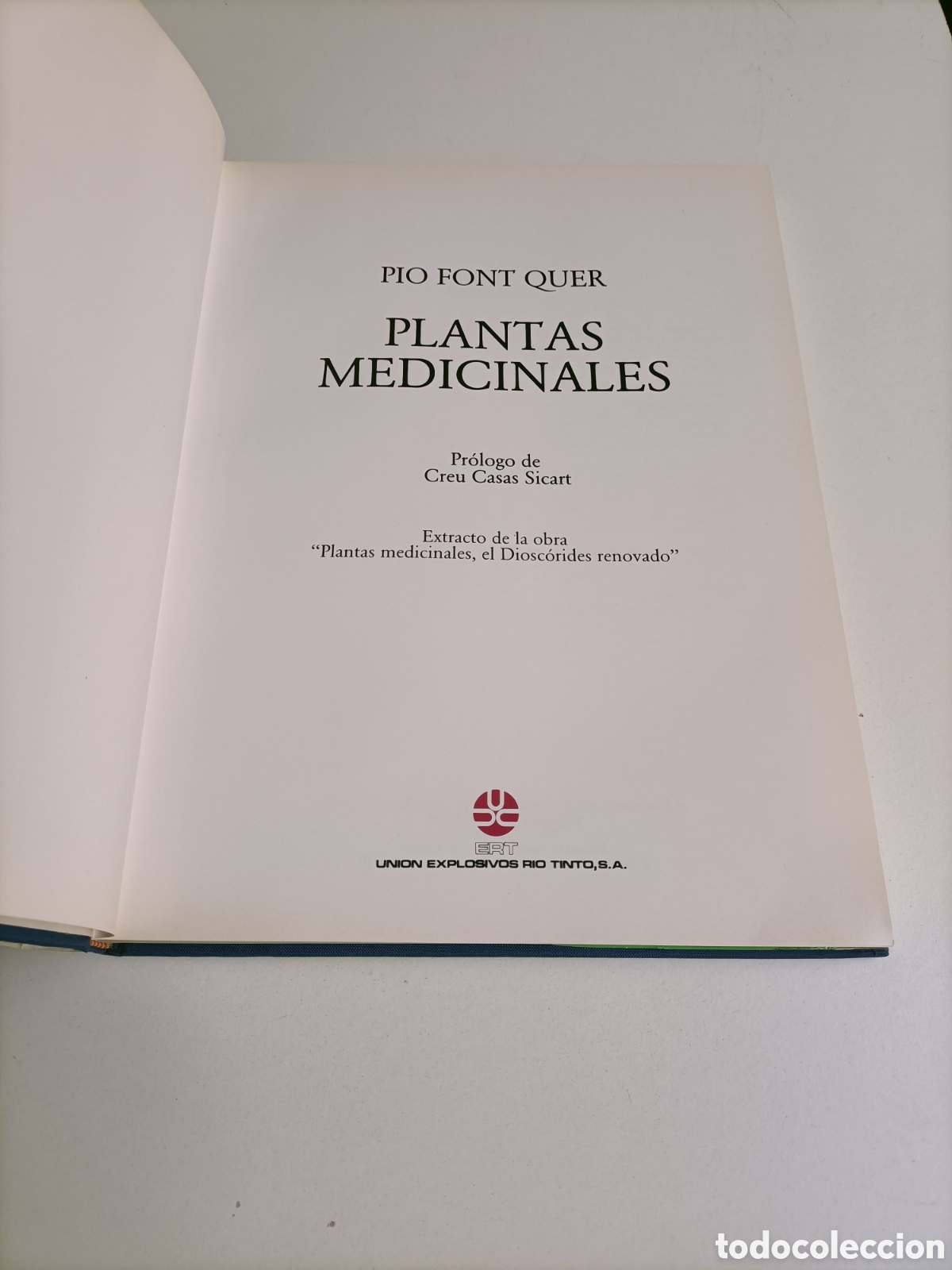 Libros de segunda mano: Plantas medicinales. Pio Font Quer. Salud bienestar - Foto 5
