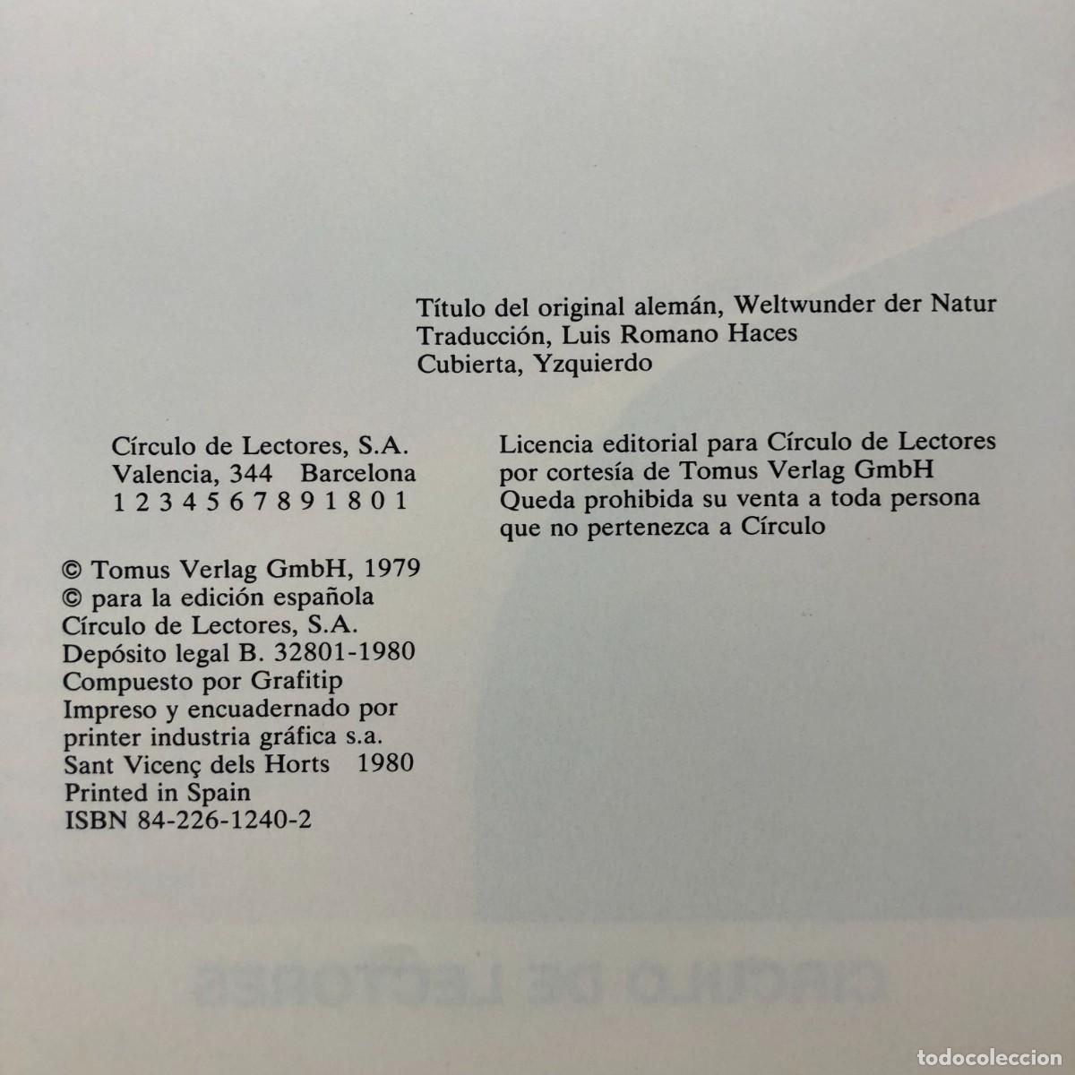 Libros de segunda mano: MARAVILLAS DE LA NATURALEZA - CIRCULO DE LECTORES / 234 - Foto 4