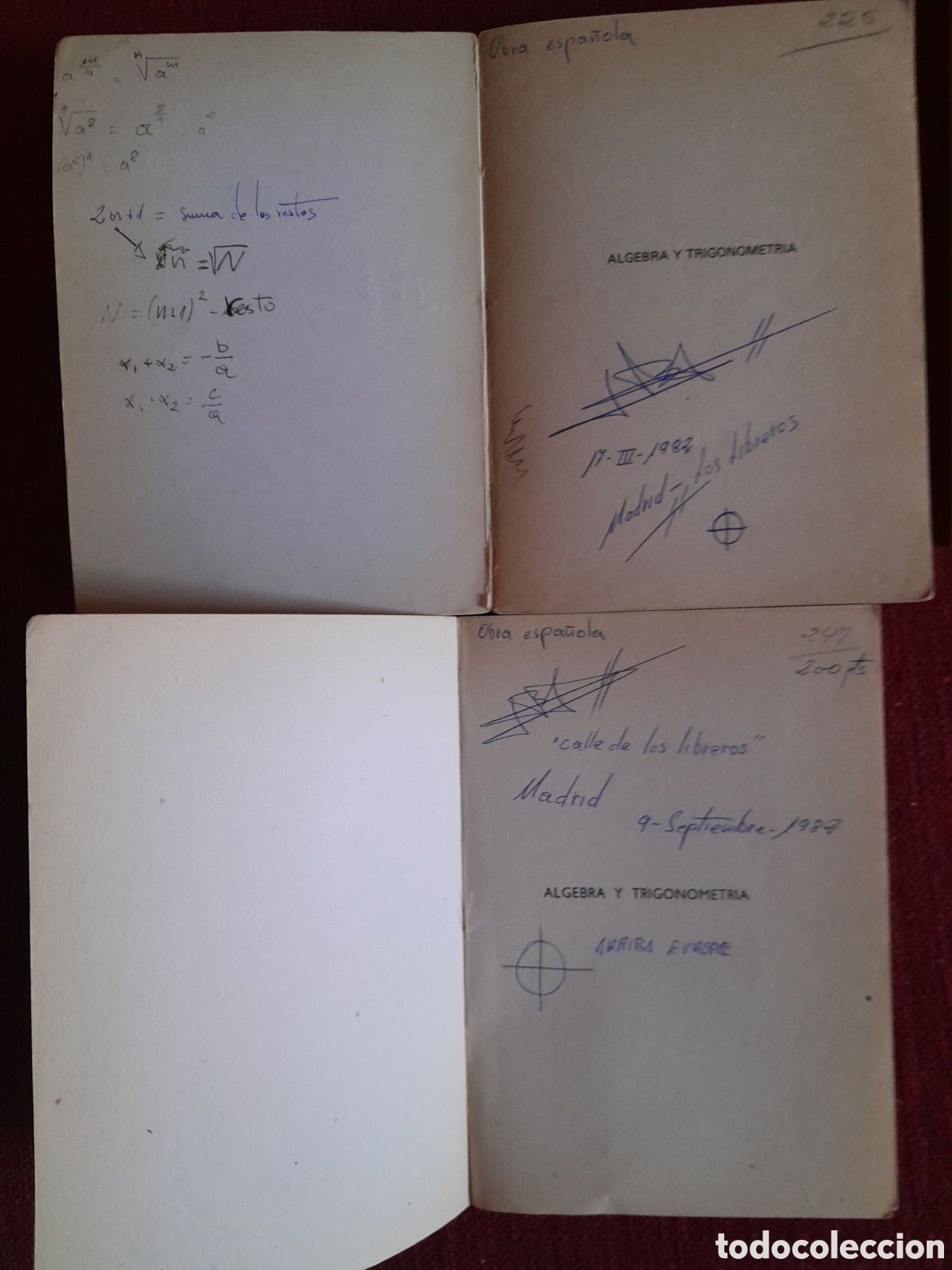 Libros de segunda mano de ciencias: Libros- Algebra -Trigonometr&iacute;a y L&oacute;gica Matem&aacute;tica. - Foto 3