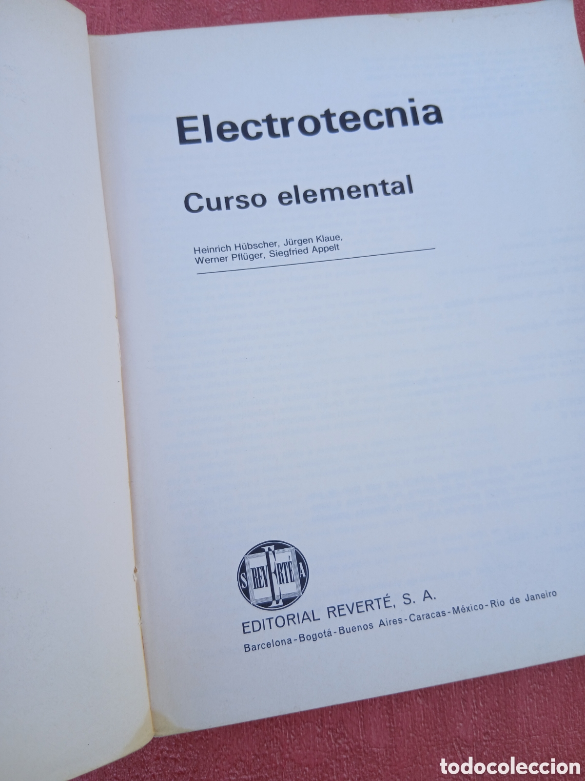 Libros de segunda mano de ciencias: Electrot&eacute;cnia, curso elemental. H. H&uuml;bscher y otros. - Foto 3