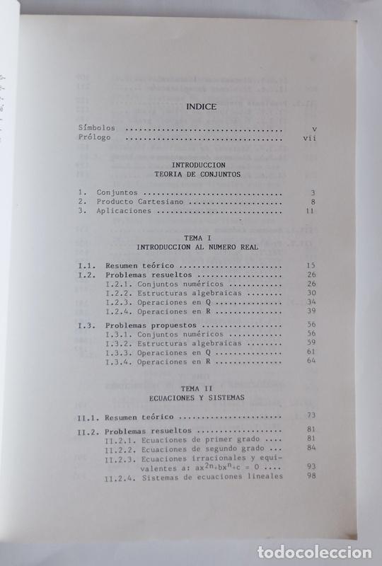 Libros de segunda mano de ciencias: MATEMATICAS - PROBLEMAS DE 1&ordm; DE BUP - A. FAIXES, J. RODA Y J. SANS - Foto 3
