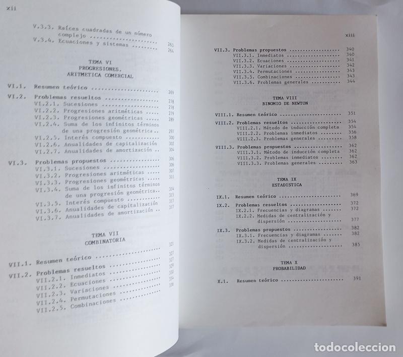 Libros de segunda mano de ciencias: MATEMATICAS - PROBLEMAS DE 1&ordm; DE BUP - A. FAIXES, J. RODA Y J. SANS - Foto 5