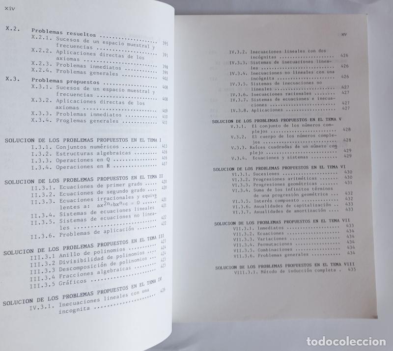 Libros de segunda mano de ciencias: MATEMATICAS - PROBLEMAS DE 1&ordm; DE BUP - A. FAIXES, J. RODA Y J. SANS - Foto 6