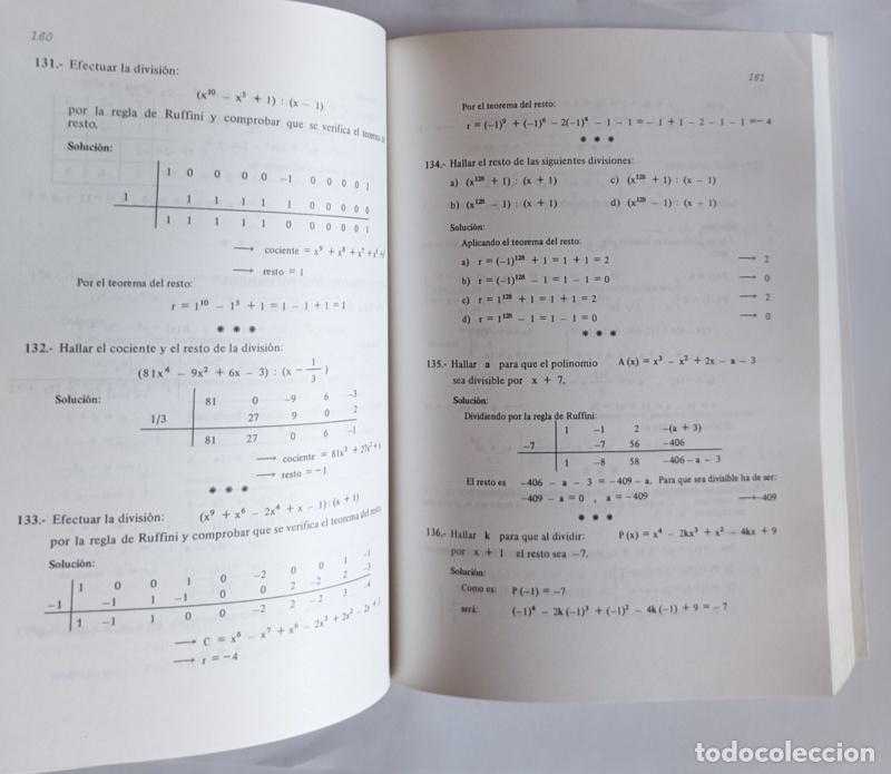 Libros de segunda mano de ciencias: MATEMATICAS - PROBLEMAS DE 1&ordm; DE BUP - A. FAIXES, J. RODA Y J. SANS - Foto 8