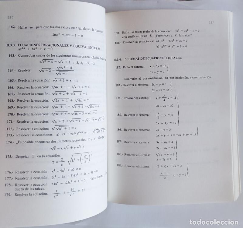 Libros de segunda mano de ciencias: MATEMATICAS - PROBLEMAS DE 1&ordm; DE BUP - A. FAIXES, J. RODA Y J. SANS - Foto 9