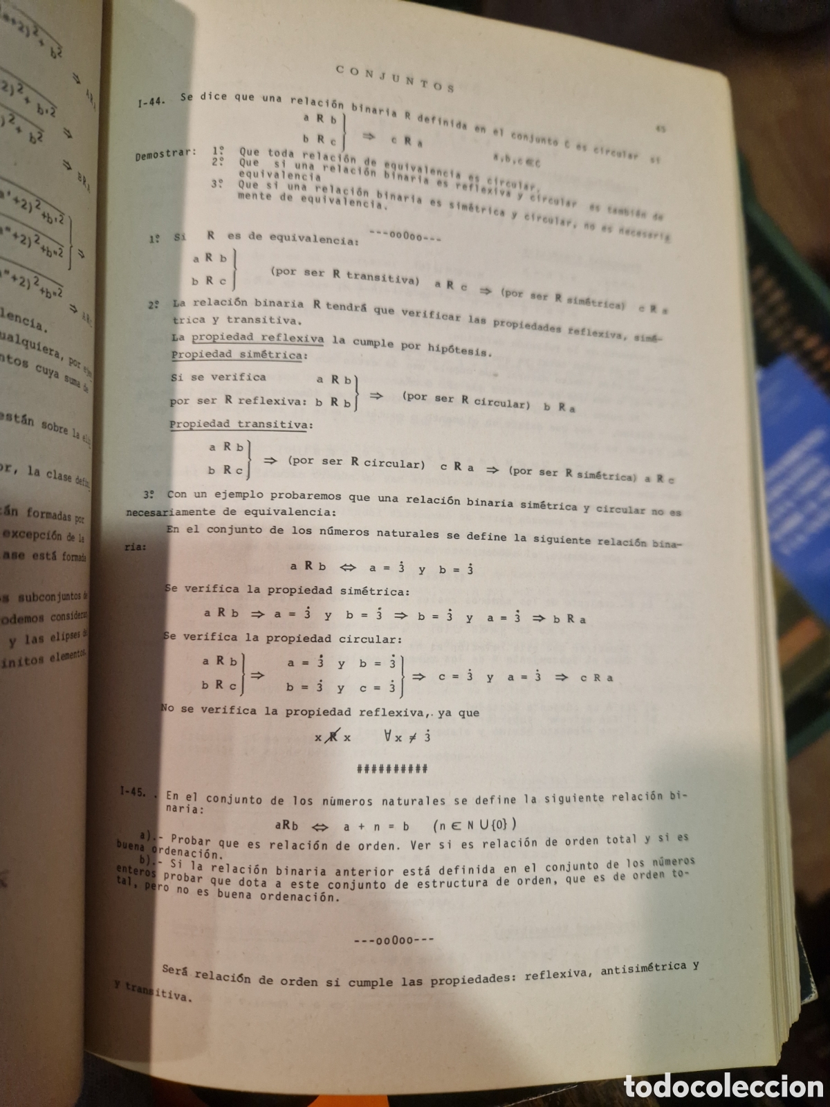 Libros de segunda mano de ciencias: TEBAR FLORES, E. Problemas de &aacute;lgebra lineal. Tomo I. - Foto 2