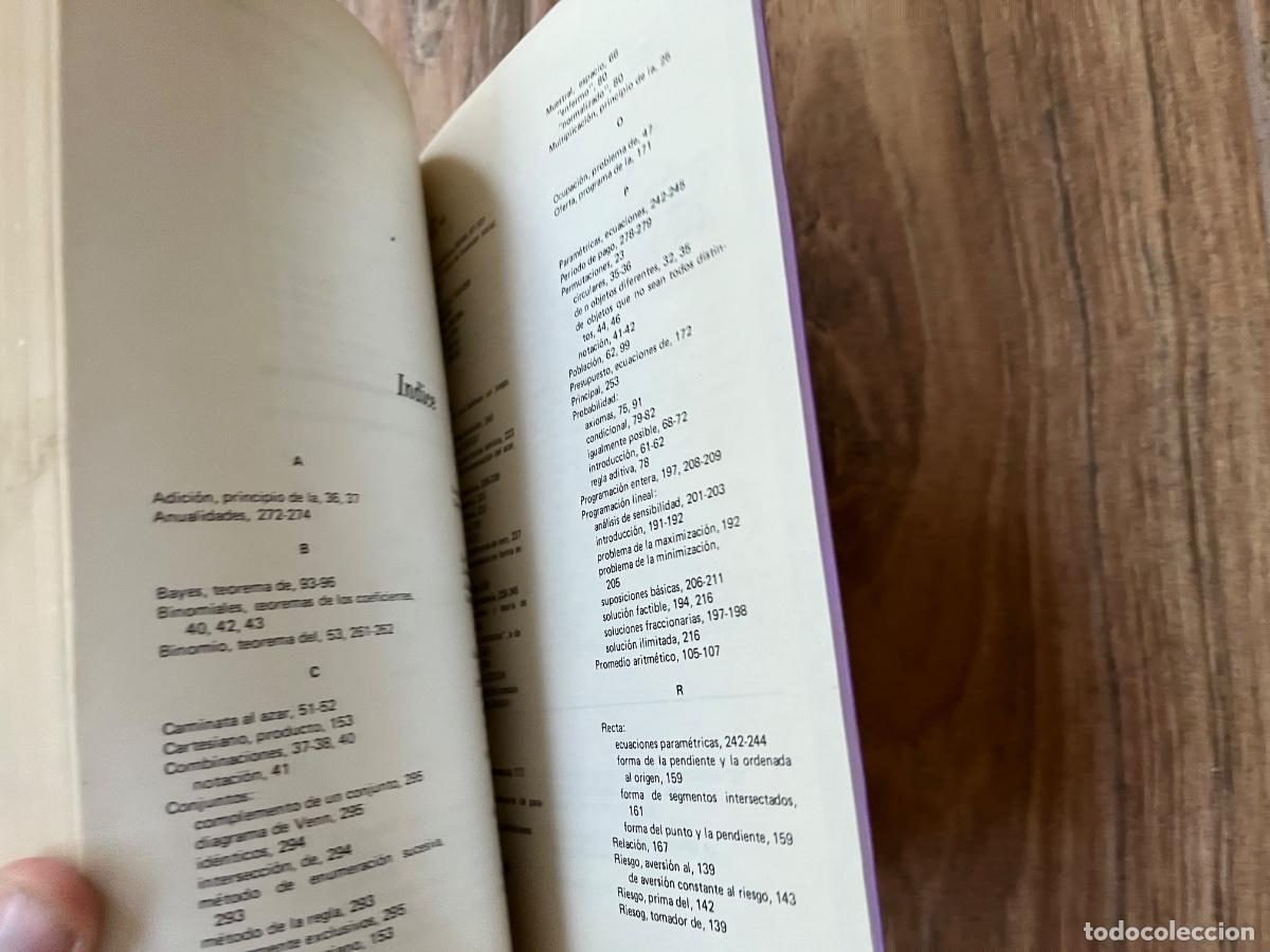 Libros de segunda mano de ciencias: FEIBER, Walter. - INTRODUCCION A LAS MATEMATICAS FINITAS - Foto 7