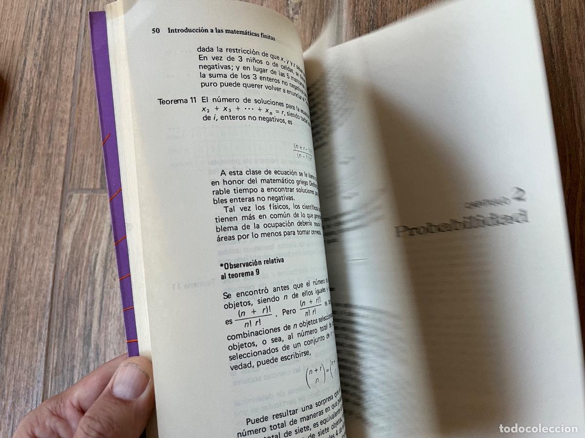 Libros de segunda mano de ciencias: FEIBER, Walter. - INTRODUCCION A LAS MATEMATICAS FINITAS - Foto 9