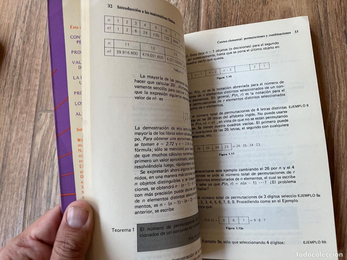 Libros de segunda mano de ciencias: FEIBER, Walter. - INTRODUCCION A LAS MATEMATICAS FINITAS - Foto 10