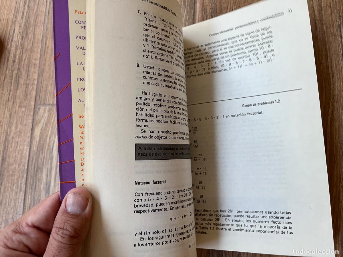 Libros de segunda mano de ciencias: FEIBER, Walter. - INTRODUCCION A LAS MATEMATICAS FINITAS - Foto 13