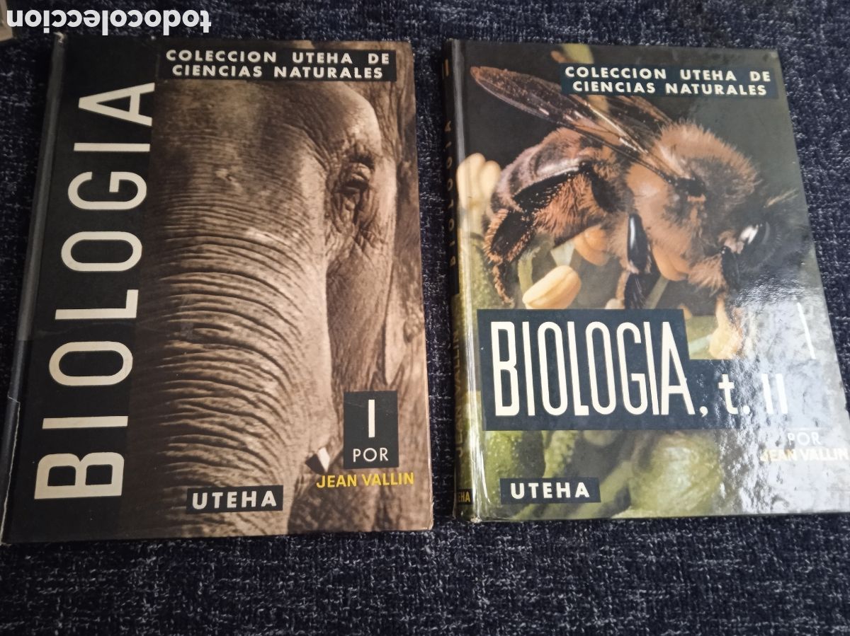 Libros de segunda mano: CIENCIAS NATURALES -BIOLOGIA - TOMOS I Y II / JEAN VALLIN.-ED. UTEHA -MEXICO