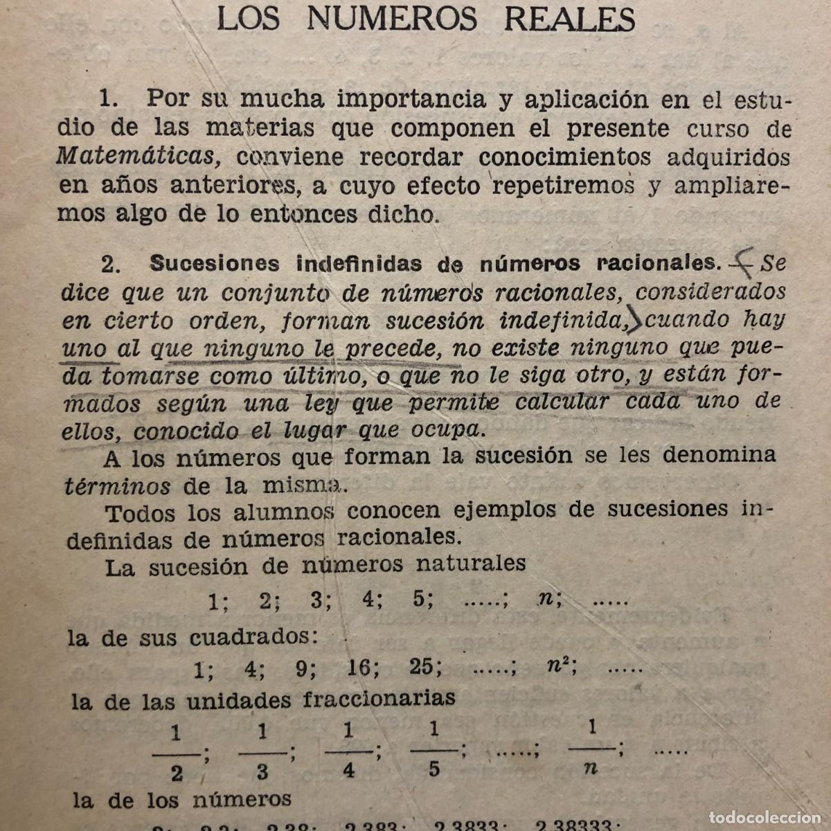 Libros de segunda mano de ciencias: MATEM&Aacute;TICAS - BARATECH - ESTEVAN CIRIQUIAN - QUINTO CURSO / 712 - Foto 5