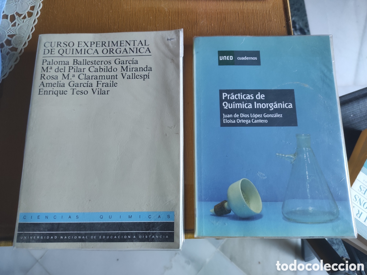 Second hand books of Sciences: CURSO EXPERIMENTAL DE QUIMICA ORGANICA / PR&Aacute;CTICAS QU&Iacute;MICA INORG&Aacute;NICA. UNED
