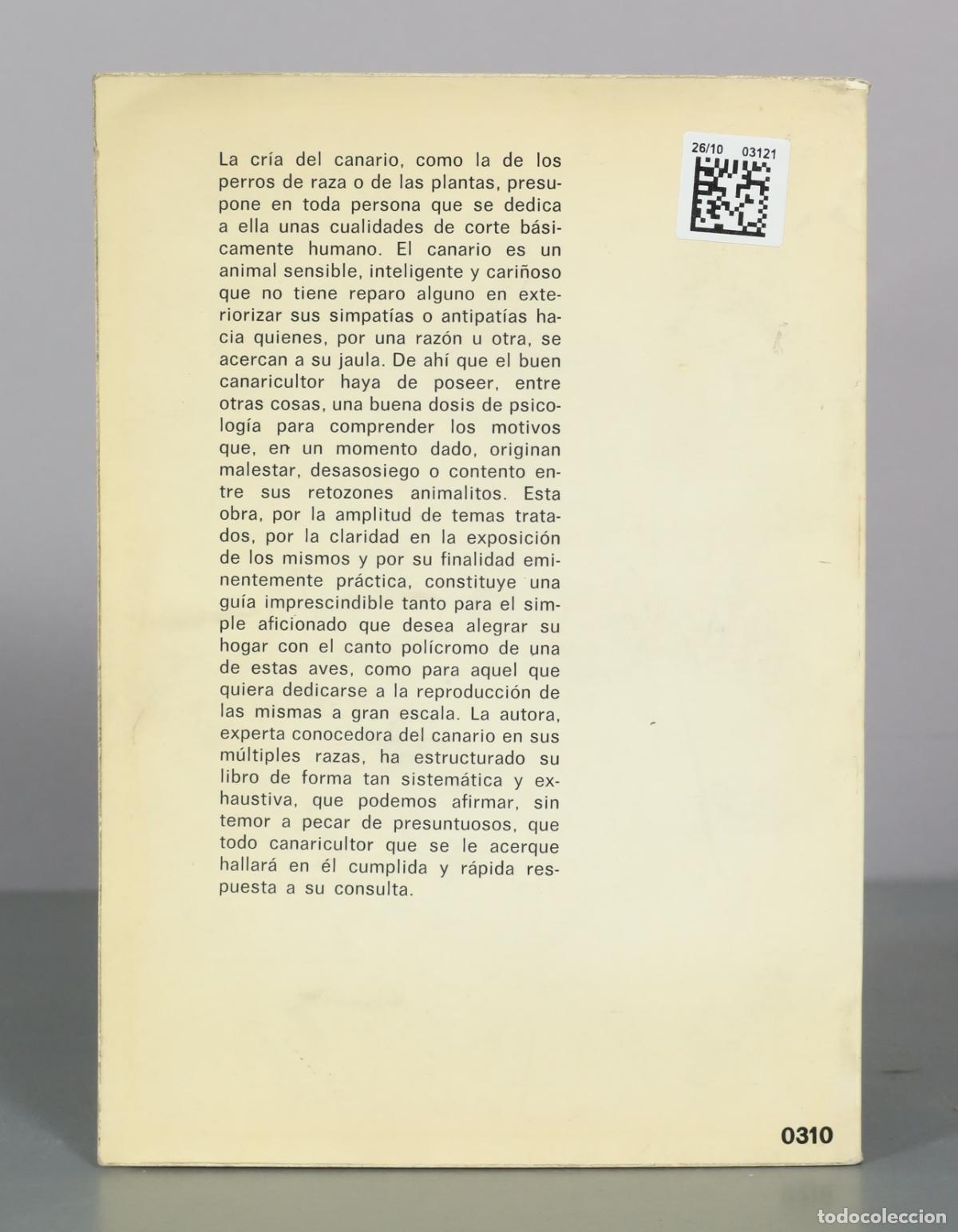 Libros de segunda mano: Cria moderna de los canarios - Marina Roberti - Editorial De Vecchi - Foto 2