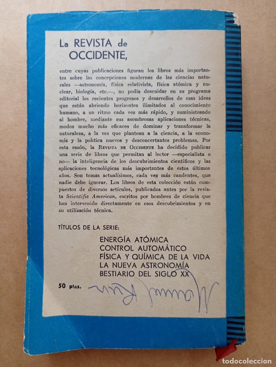 Libros de segunda mano de ciencias: FISICA y Quimica de la Vida - Revista de Occidente - Foto 3
