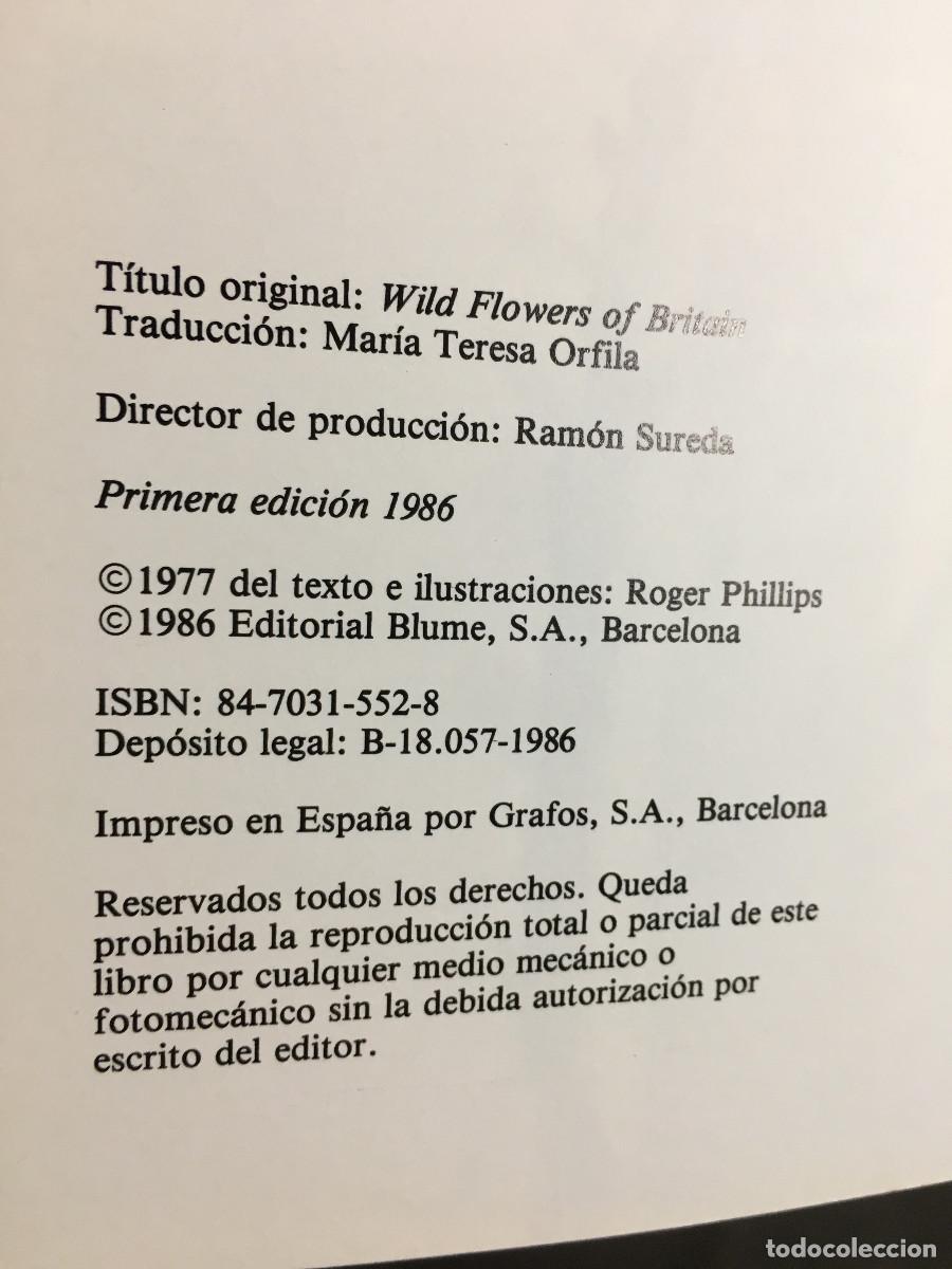 Libros de segunda mano: Flores Silvestres - Roger Phillips - Foto 6