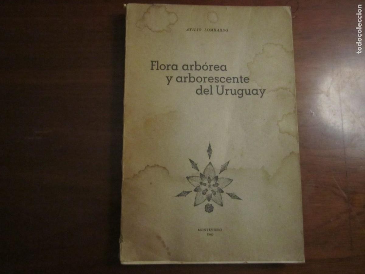 Libros de segunda mano: FLORA ARBOREA Y ARBORESCENTE DEL URUGUAY ATILIO LOMBARDO 1946 MONTEVIDEO -DEDICADO POR EL AUTOR