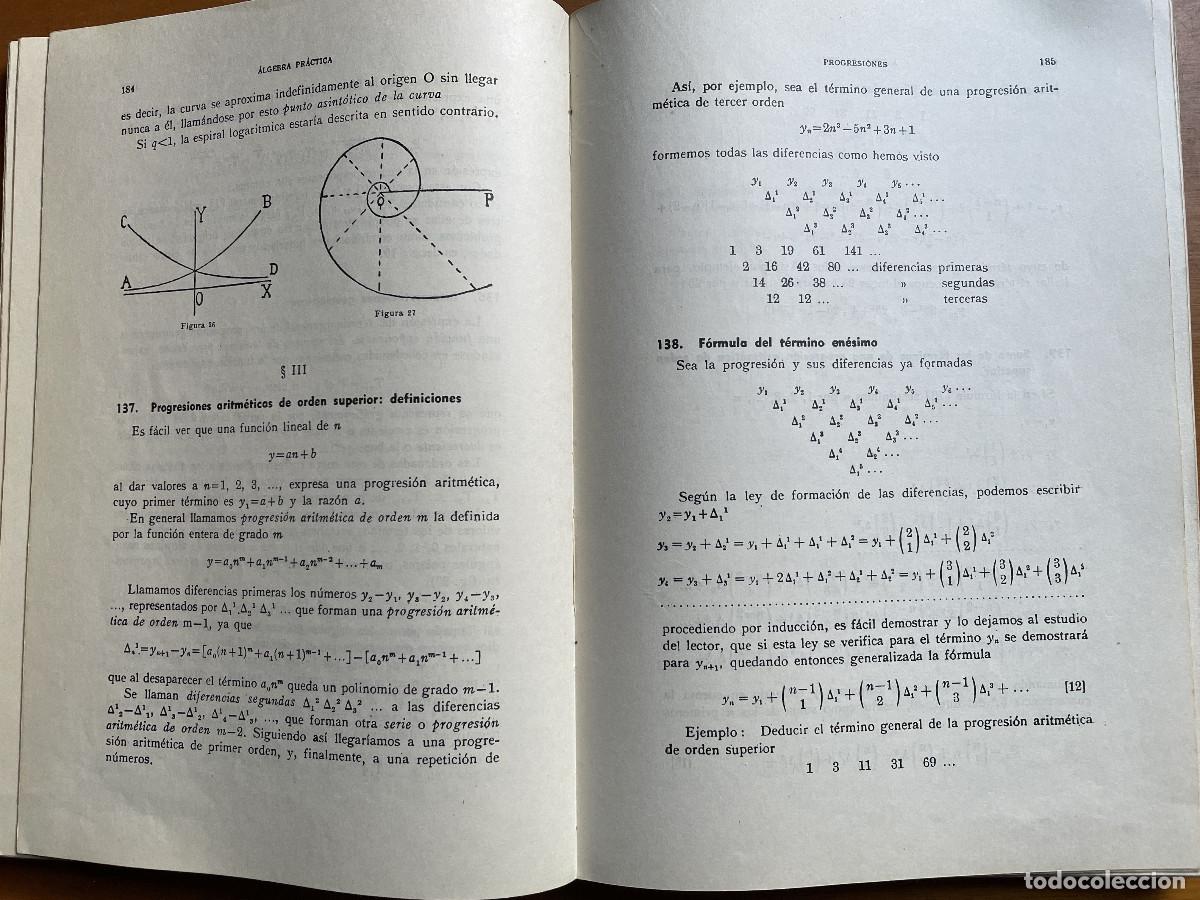 Libros de segunda mano de ciencias: &Aacute;lgebra pr&aacute;ctica (Carlos mataix) 1965 - Foto 7