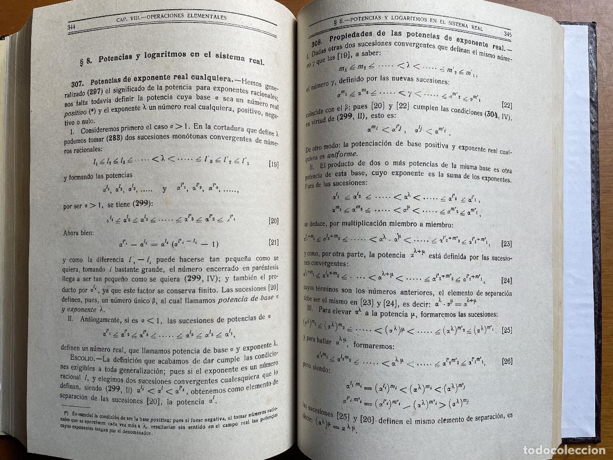 Libros de segunda mano de ciencias: Elementos de an&aacute;lisis algebraico (J. Rey Pastor) 1944 - Foto 6