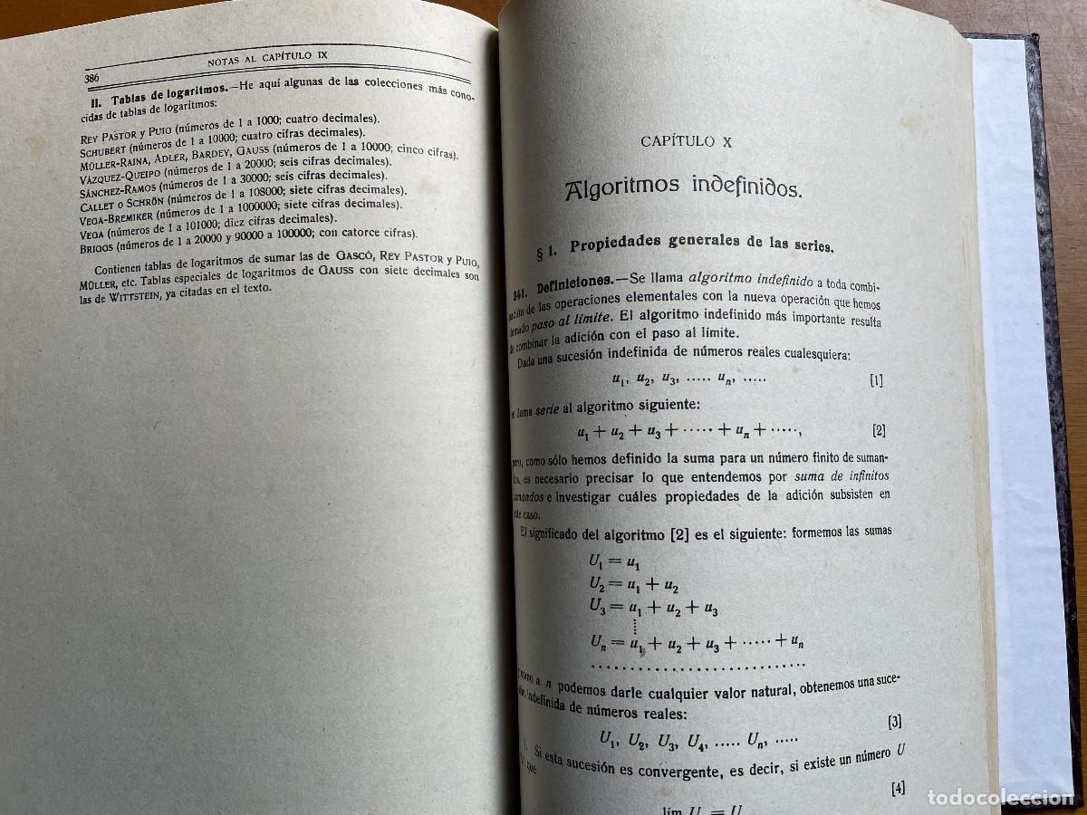 Libros de segunda mano de ciencias: Elementos de an&aacute;lisis algebraico (J. Rey Pastor) 1944 - Foto 7