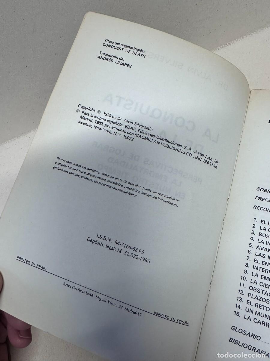 Libros de segunda mano: Dr. Alvin Silverstein - La conquista de la vida - Foto 4