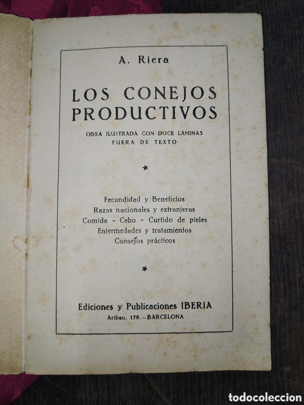Libros de segunda mano: Los conejos productivos. A. Riera - Foto 2