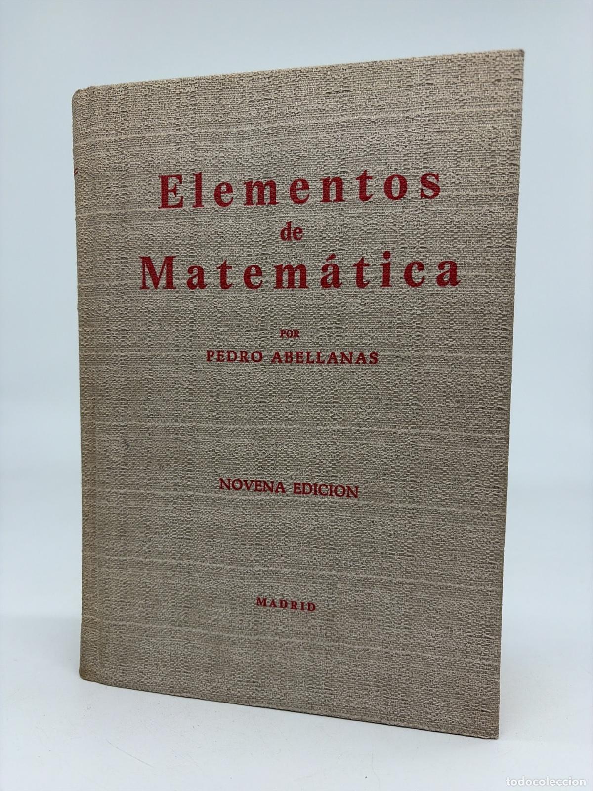 Libros de segunda mano de ciencias: Elementos de matematica | Pedro Abellanas - Foto 1