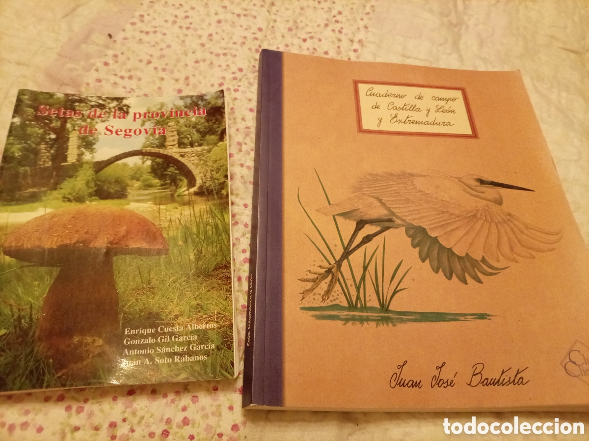 Libros de segunda mano: Lote 2 Libros Naturaleza Segovia - Setas de la Provincia de Segovia + Cuaderno de Campo Castilla y L