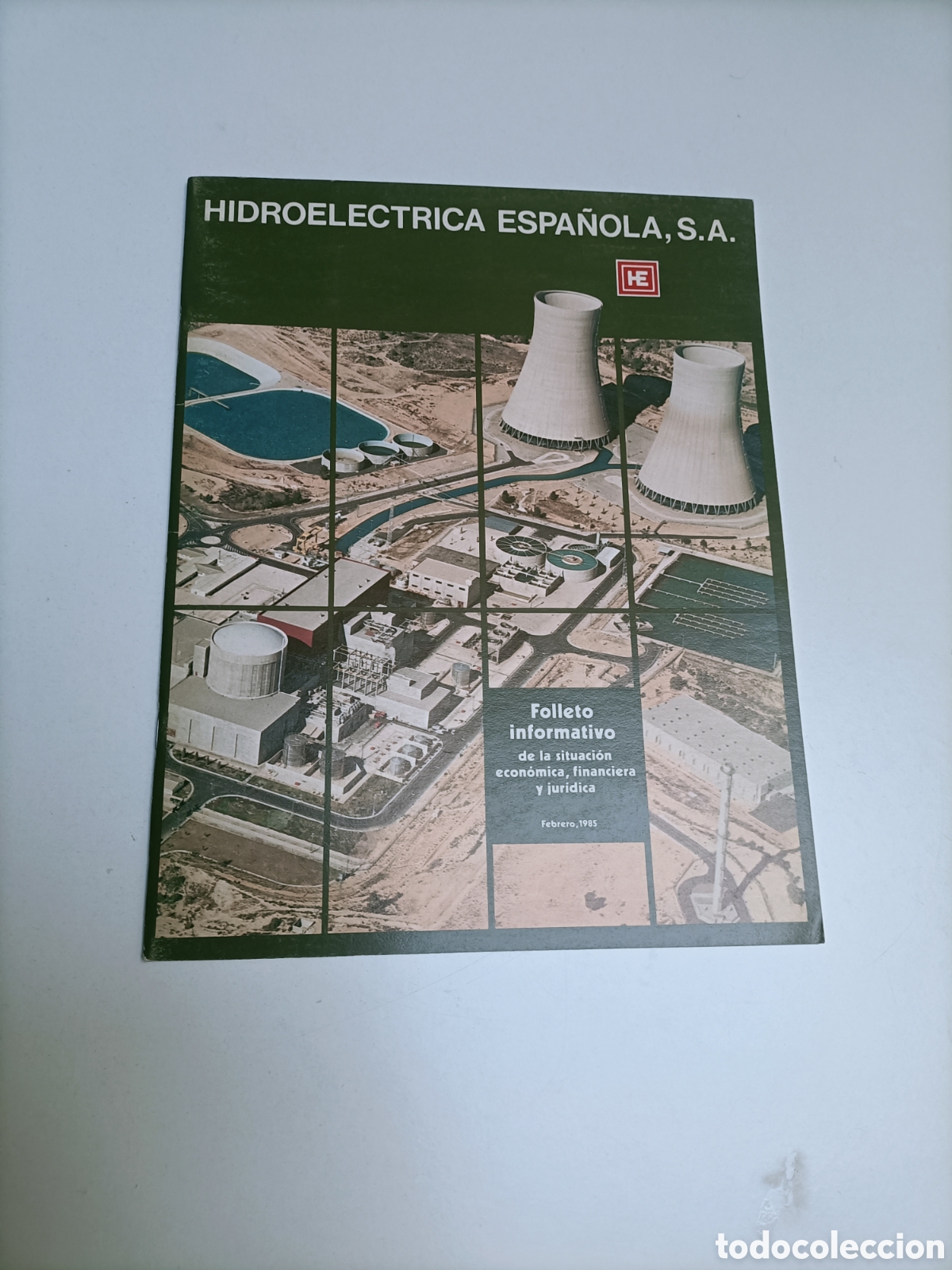 Libros de segunda mano de ciencias: Hidroel&eacute;ctrica espa&ntilde;ola. Folleto informativo de la situaci&oacute;n econ&oacute;mica y financiera y jur&iacute;dica 1985