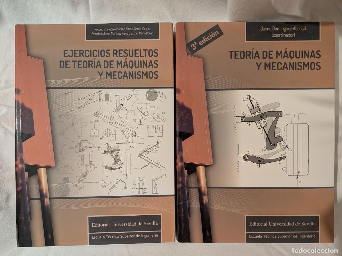 Libros de segunda mano de ciencias: Teor&iacute;a de m&aacute;quinas y mecanismos, 3.&ordf; ed., y Ejercicios resueltos &mdash; lote de 2 libros