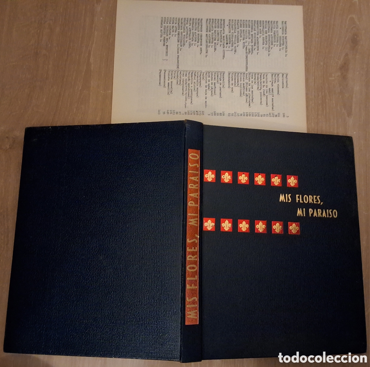 Libros de segunda mano: Mis flores, mi para&iacute;so libro 180 fotos de plantas y flores de Carmela Davalillo 1968 edici&oacute;n 1&deg;