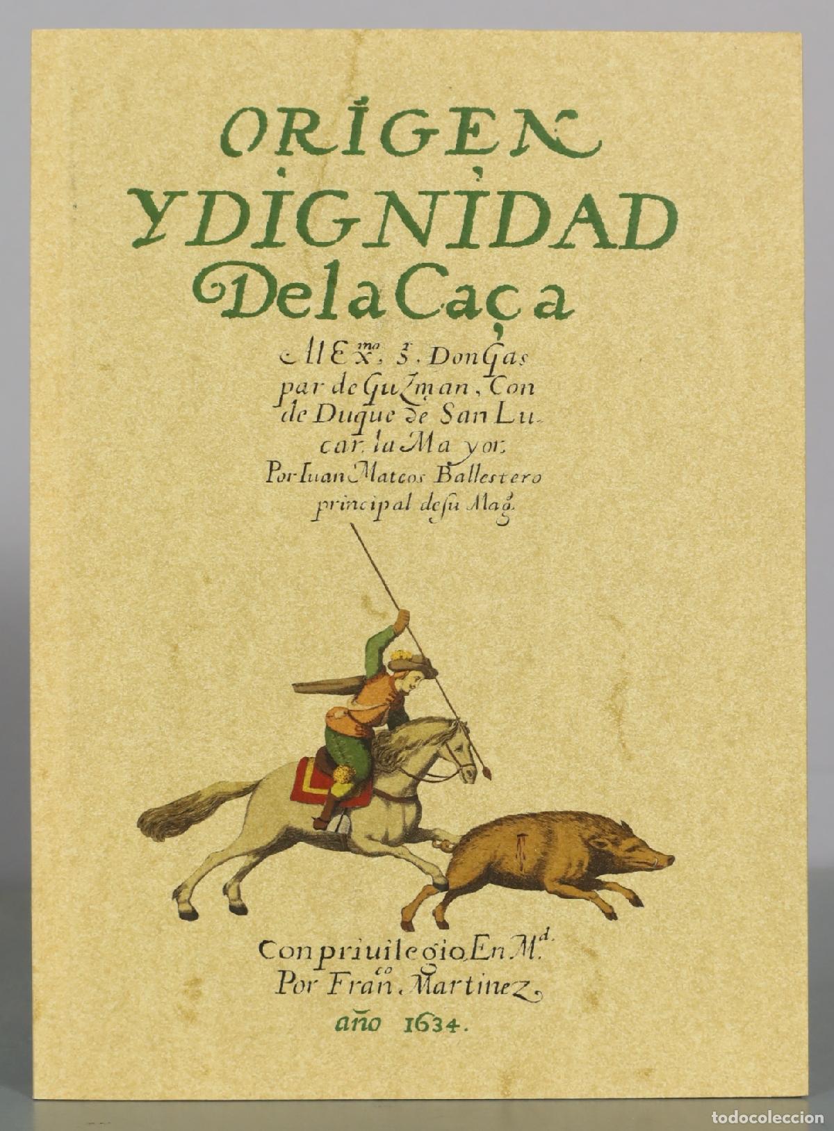 Libros de segunda mano: Origen y dignidad de la caza - Juan Mateos Ballestero - Editorial Maxtor