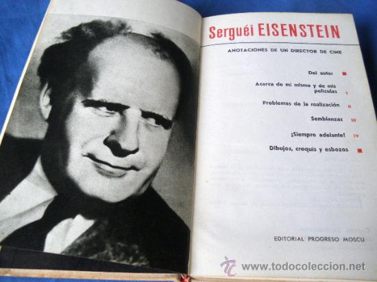 Second hand books: SERGUEI EISENSTEIN ANOTACIONES DE UN DIRECTOR DE CINE
