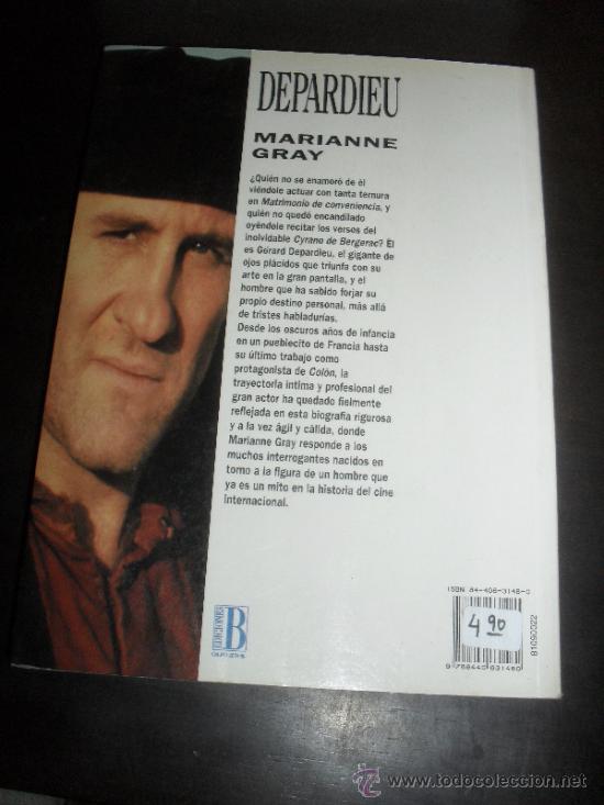 Libros de segunda mano: DEPARDIEU. BIOGRAFIA. MARIANNE GRAY. EDICIONES B. - Foto 3