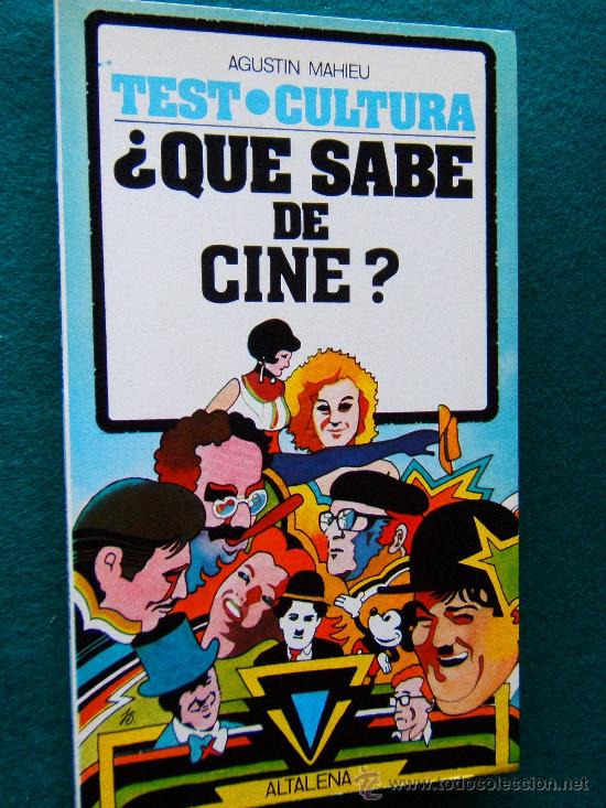 Libri di seconda mano: QUE SABE DE CINE ? -TEST CULTURA CON 500 PREGUNTAS, Y RESPUESTAS -AGUSTIN MAHIEU - 1982 - 1&ordf; EDICION