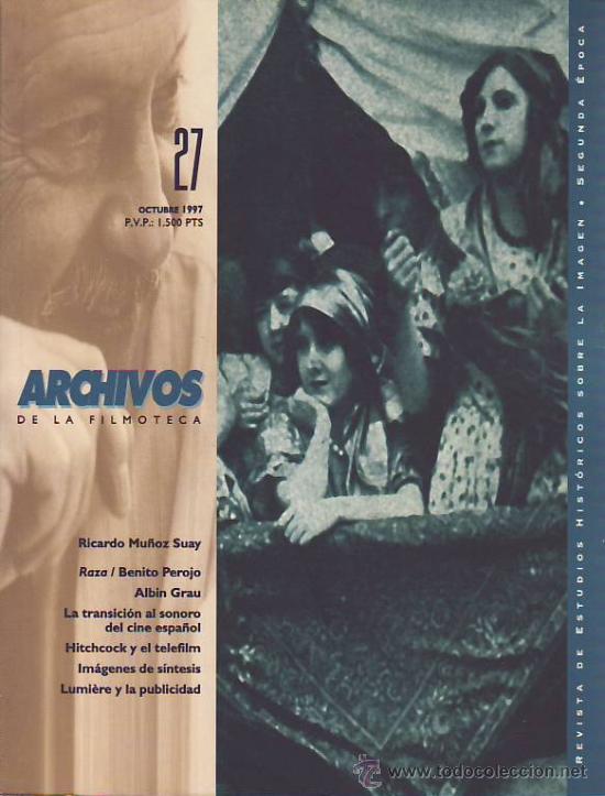 Libros de segunda mano: ARCHIVOS DE LA FILMOTECA N&ordm; 27