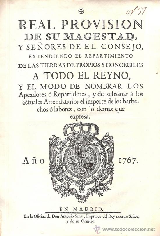 Libros de segunda mano: REAL PROVISI&Oacute;N DE SU MAGESTAD &ndash; A&ntilde;o 1767 - Foto 1