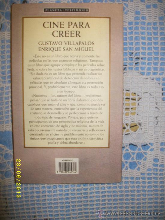 Libros de segunda mano: CINE PARA CREER - Foto 2