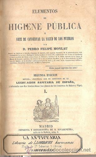 Libros de segunda mano: ELEMENTOS DE HIGIENE P&Uacute;BLICA -3 vol- A&ntilde;o 1862 - Foto 2